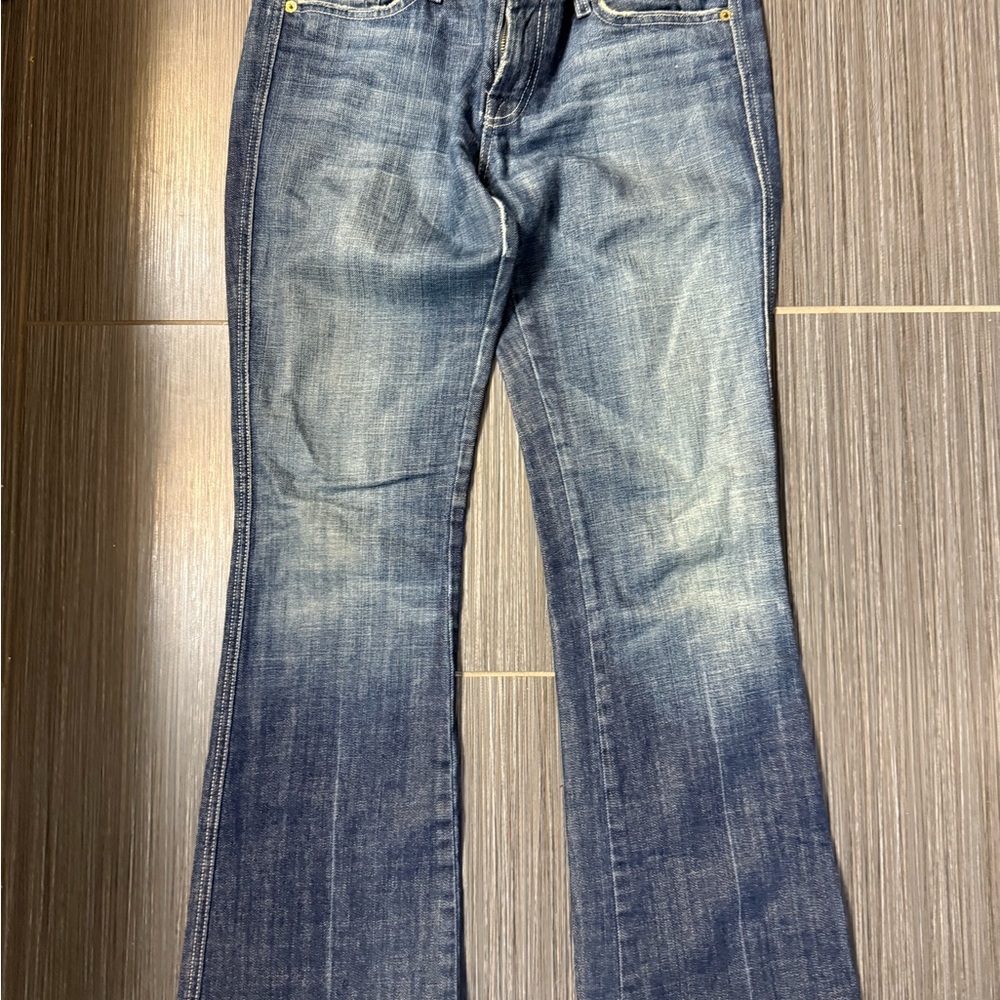 Vintage A Pocket Low Rise Boot Cut Jeans